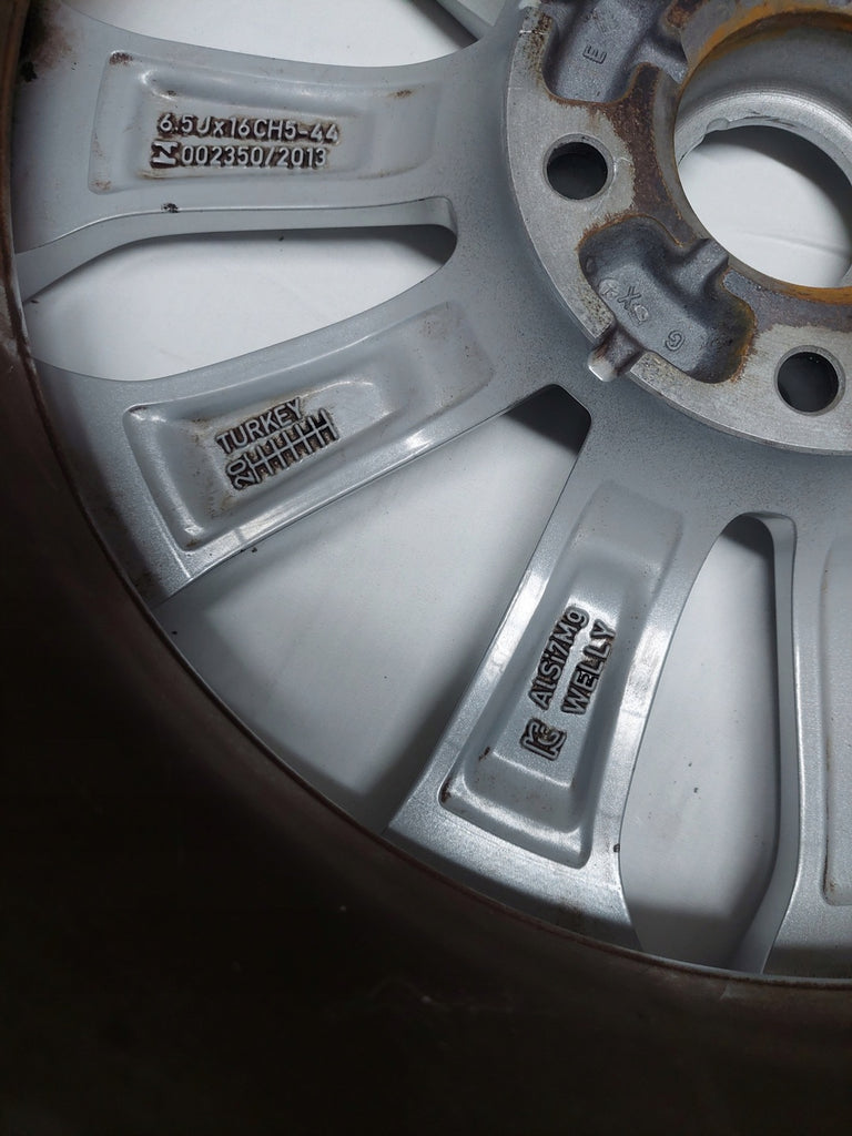 1x Alufelge 16 Zoll 6.5" 4x100 44ET Glanz Silber 403005287 Renault Megane Clio