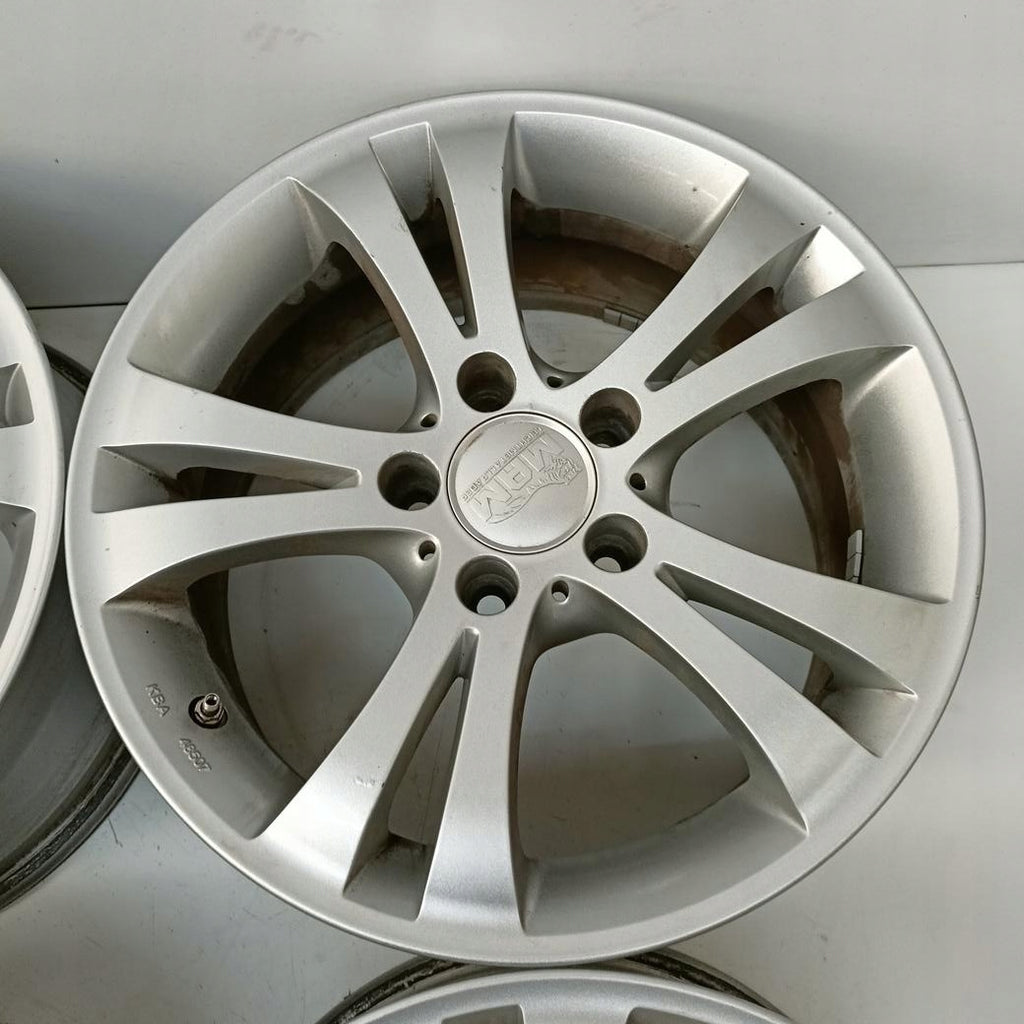 4x Alufelge 16 Zoll 7.5" 5x112 37ET Glanz Silber Audi I Rim Wheel FEL6671301534lm