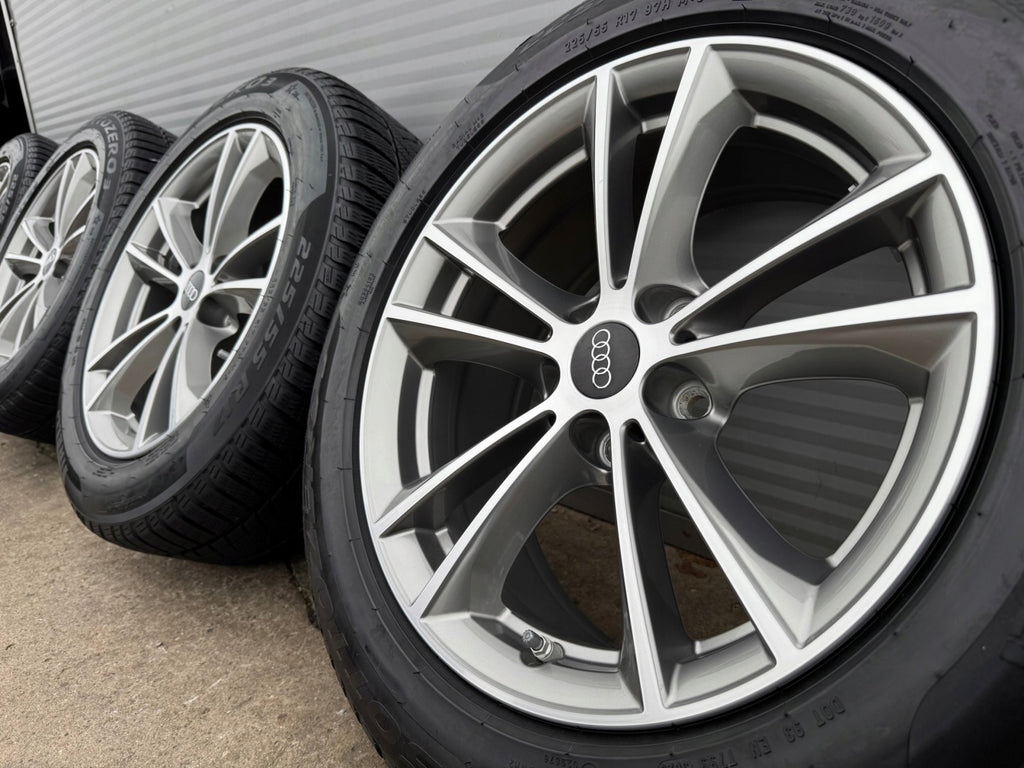 4x Alufelge 17 Zoll 7.5" 5x112 27ET Glanz Grau Audi A6 C6 Allroad B8 Mg FEL6938008308hh