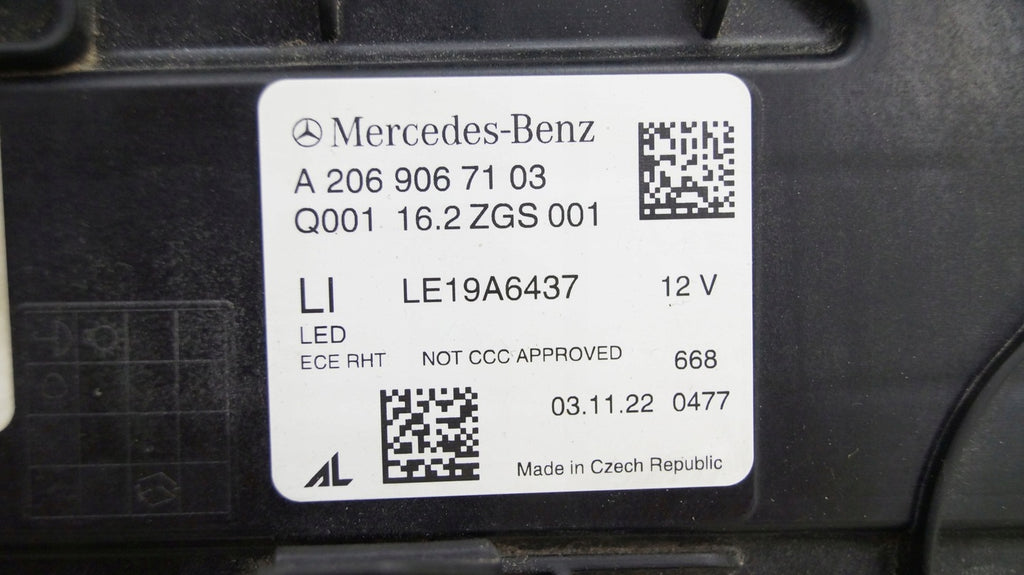 Frontscheinwerfer Mercedes-Benz A206906710389 LED Links Scheinwerfer Headlight SCH3874626943pi