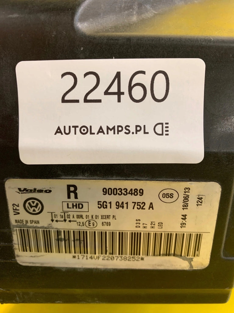 Frontscheinwerfer VW Golf VII 5G1941752A Xenon Rechts Scheinwerfer Headlight SCH6009603378gp
