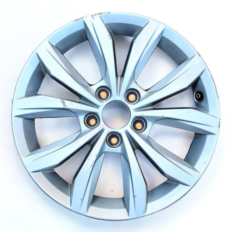 1x Alufelge 15 Zoll 5.5" 5x100 40ET Glanz Silber VW Polo Rim Wheel