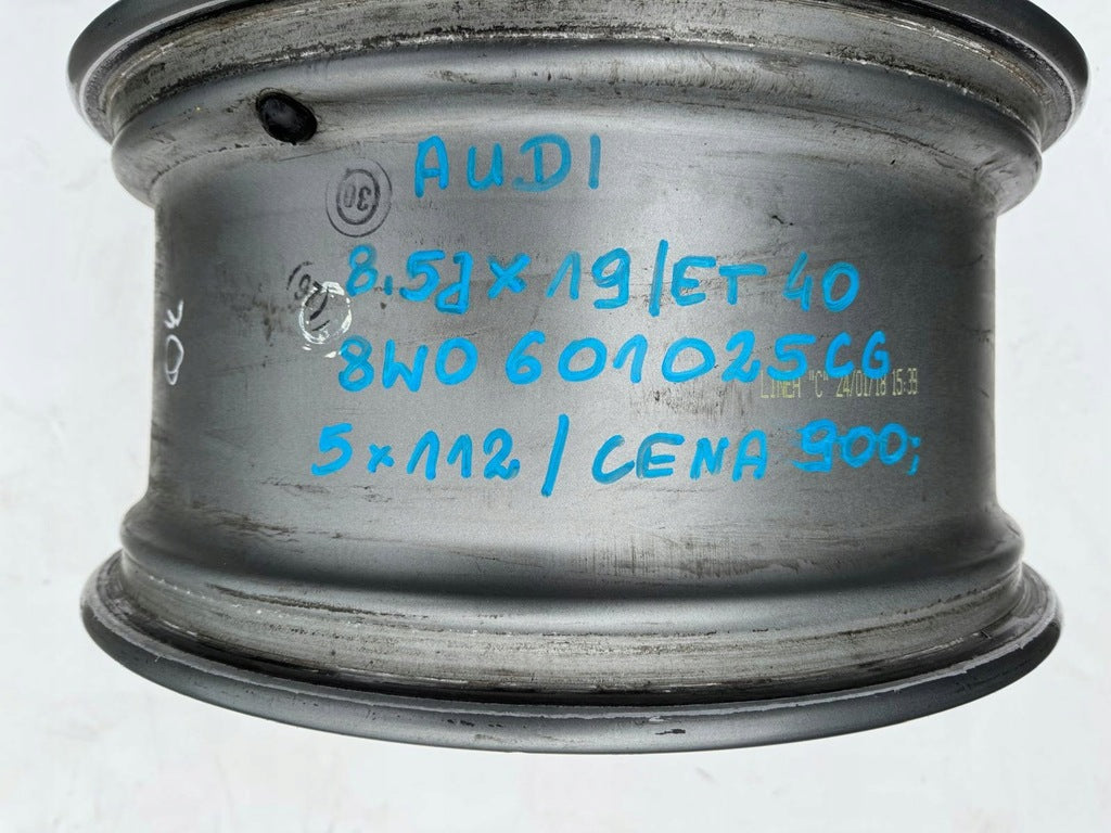 1x Alufelge 19 Zoll 8.5" 5x112 40ET 8W0601025CG Audi Rim Wheel FEL7846969090ee