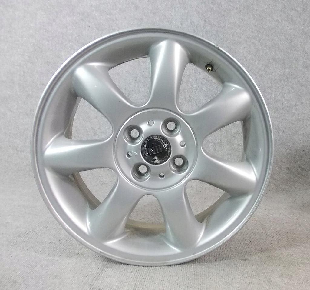 1x Alufelge 16 Zoll 6.5" 4x100 48ET Glanz Silber 6775684 Mini Clubman F56 F55