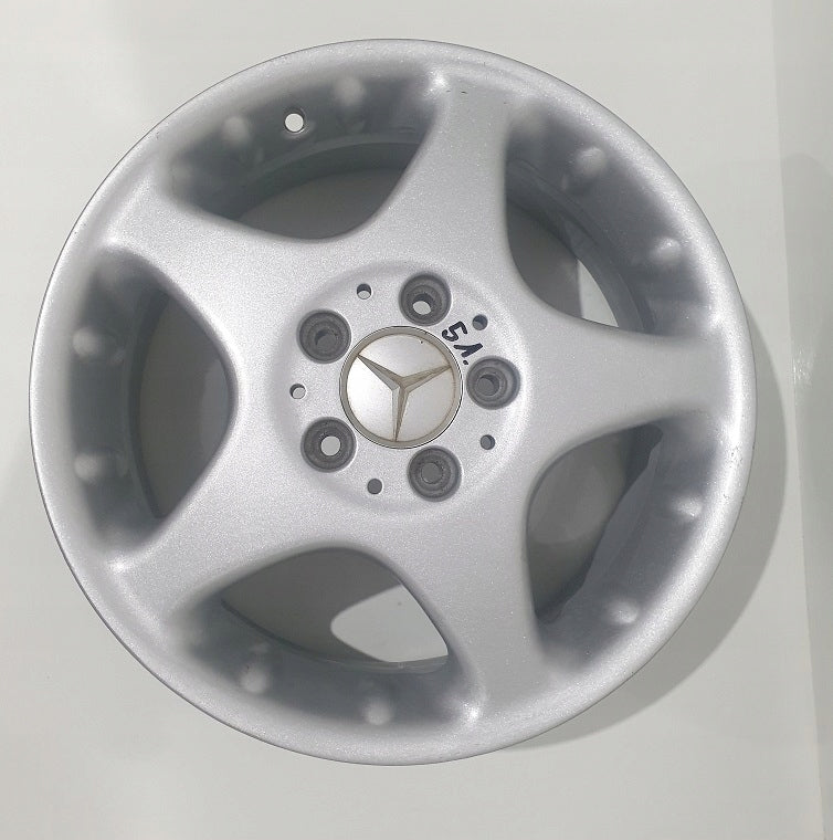 1x Alufelge 16 Zoll 6.5" 5x112 56ET Matt Silber A1684010902 Mercedes-Benz FEL8949882501wo