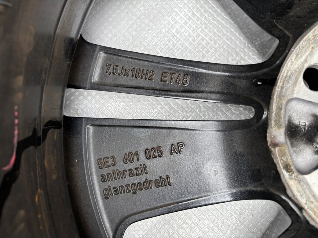 1x Alufelge 18 Zoll 7.5" 5x112 48ET 5E3601025AP Skoda Octavia 5e3 Rim Wheel FEL7434793788nj