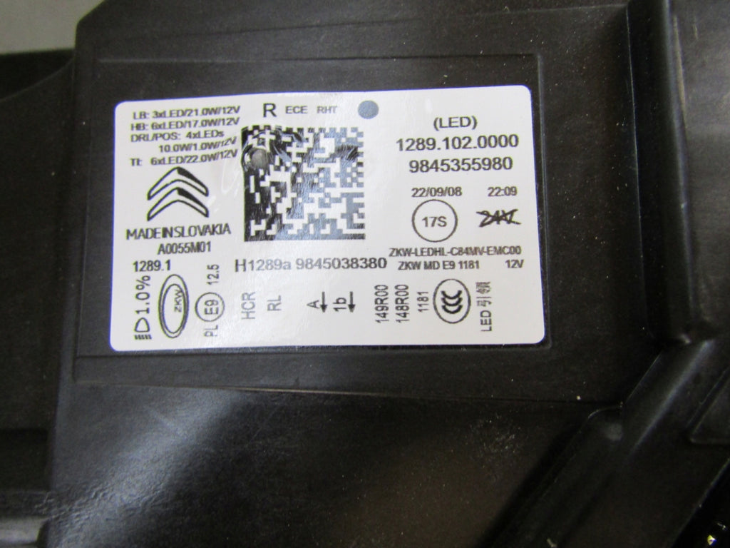 Frontscheinwerfer Citroën C5 Aircross 9845355980 LED Rechts Headlight SCH6903485467dh