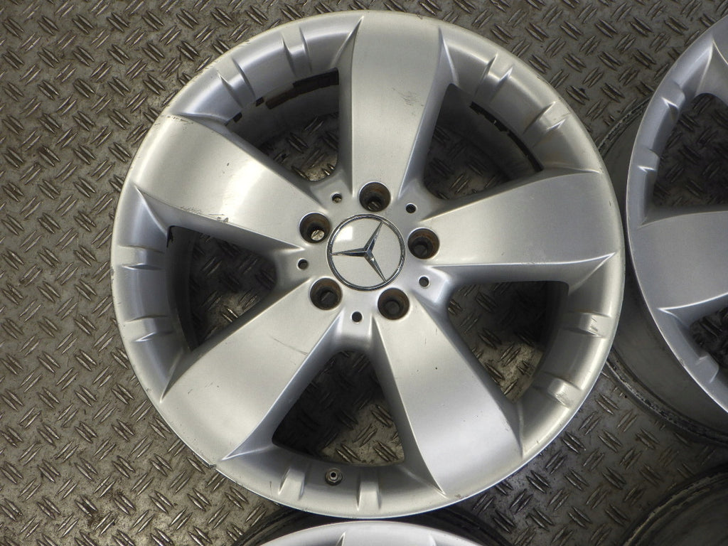 4x Alufelge 18 Zoll 8.0" 5x112 60ET Glanz Silber A1644010302 Mercedes-Benz W164