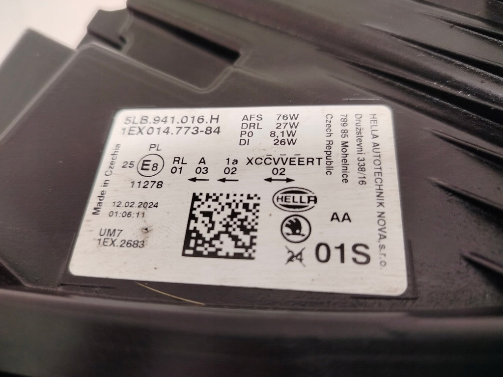 Frontscheinwerfer Skoda Enyaq 5LB941016H Full LED Rechts Scheinwerfer Headlight