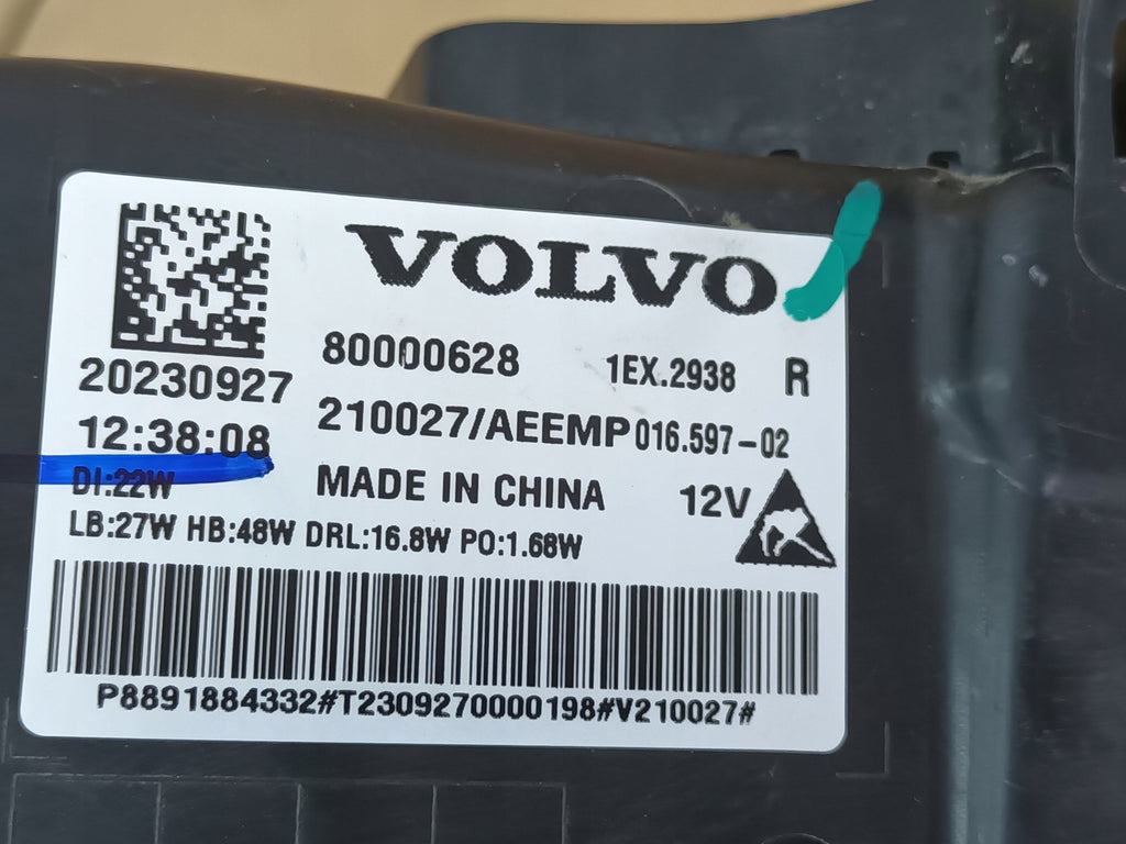 Frontscheinwerfer Volvo I 80000628 Full LED Rechts Scheinwerfer Headlight SCH4719376935kx