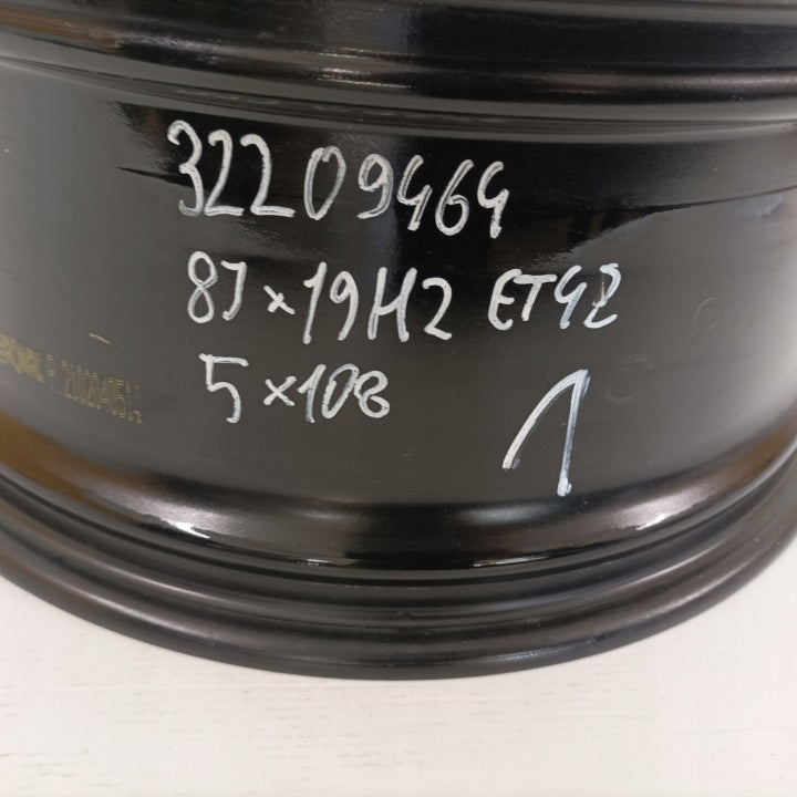 1x Alufelge 19 Zoll 8.0" 5x108 42ET Glanz Schwarz 32209464 Volvo Rim Wheel FEL2276502229tn