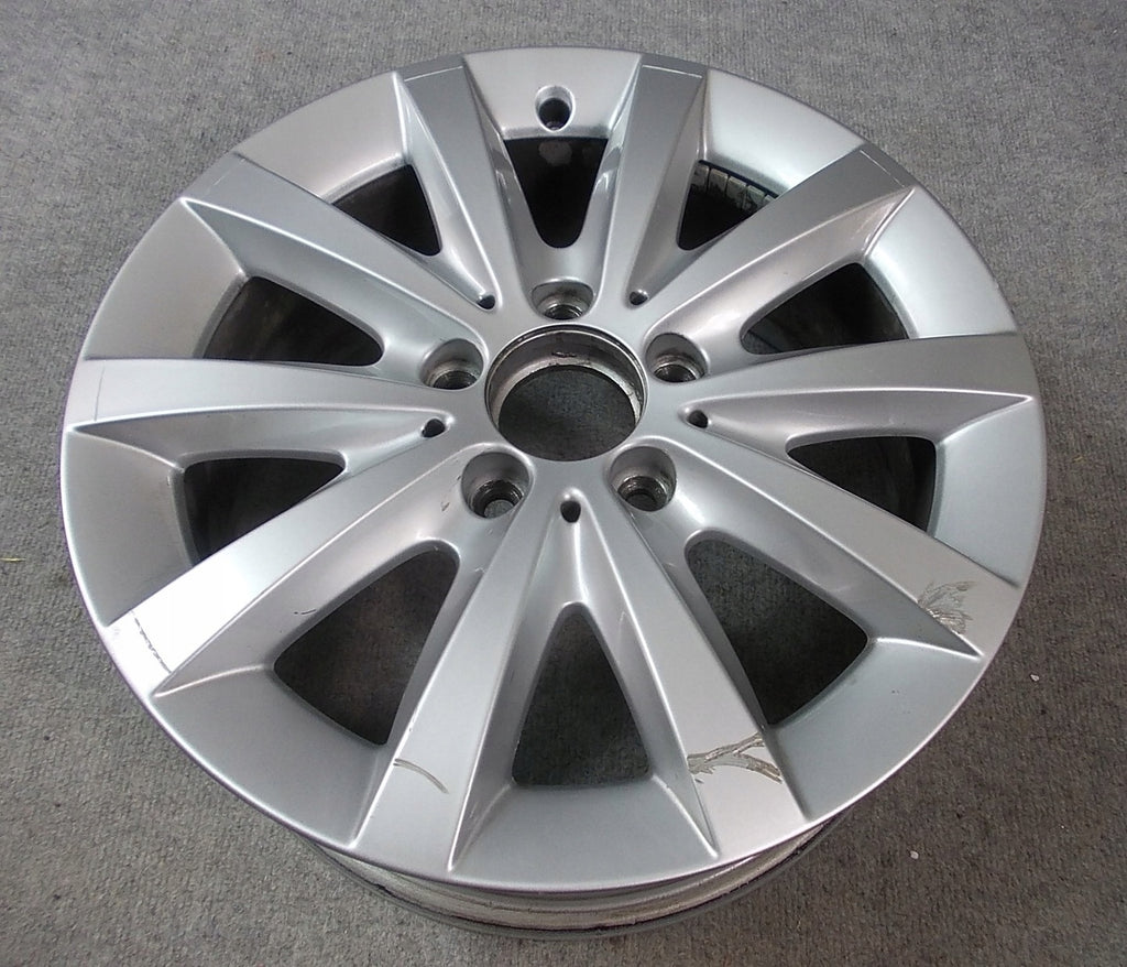 1x Alufelge 16 Zoll 6.5" 5x112 49ET Glanz Silber A2464010500 Mercedes-Benz