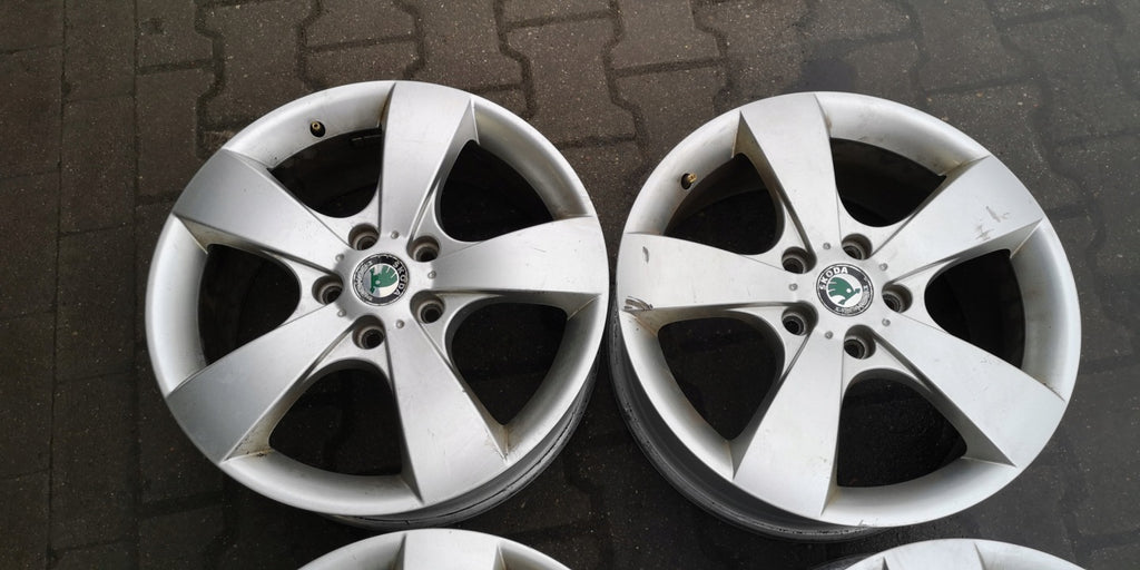 4x Alufelge 17 Zoll 7.0" 5x112 54ET 1Z0601025D Skoda Superb I Rim Wheel FEL1967127231vb