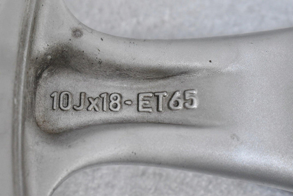 1x Alufelge 18 Zoll 10.0" 5x130 65ET Glanz Silber 99636214003 Porsche Carrera