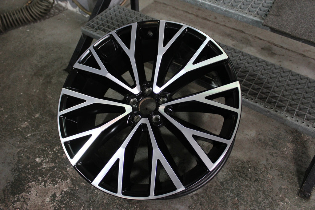 1x Alufelge 22 Zoll 9.0" 5x108 43ET Glanz Schwarz 31454682 Volvo Xc60 Rim Wheel FEL5518762002aa