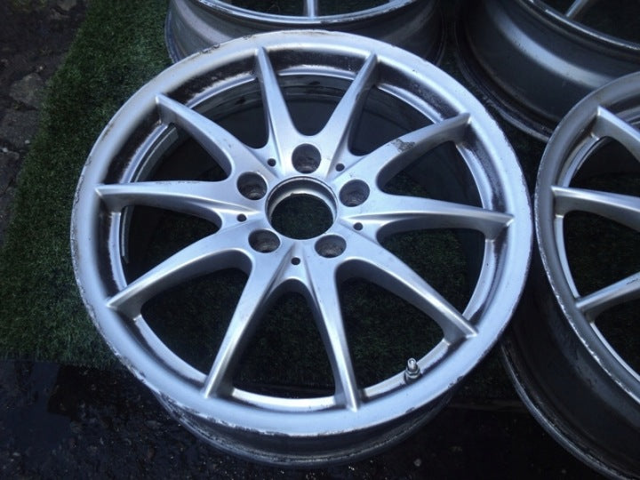 4x Alufelge 17 Zoll 7.5" 5x112 52 5ET Glanz Weiß Mercedes-Benz Rim Wheel FEL8757620485dz