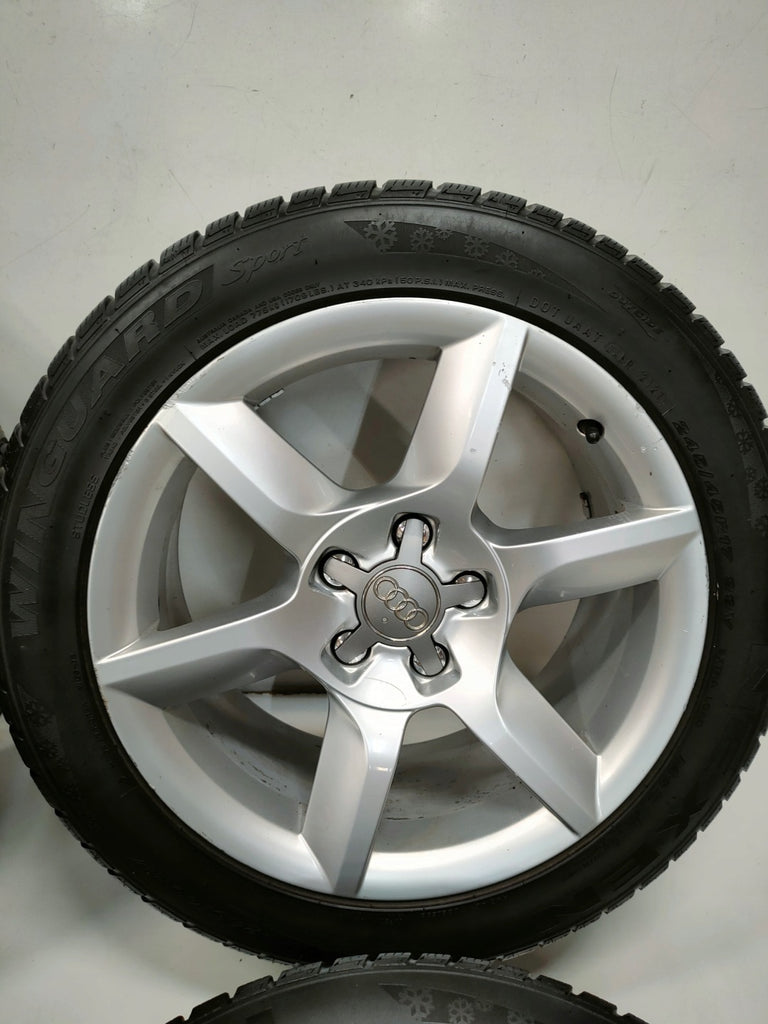 4x Alufelge 17 Zoll 8.0" 5x112 26ET Glanz Silber 8T0601025CJ Audi A5 Rim Wheel FEL5586820010nw