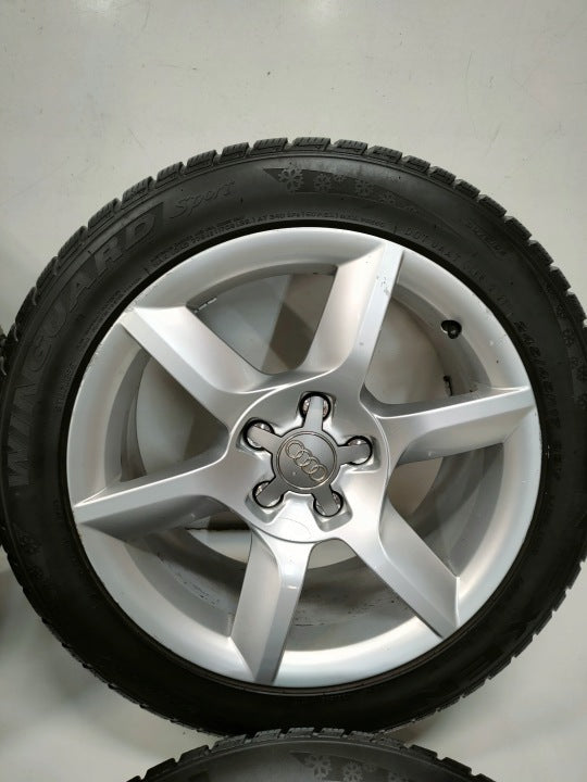 4x Alufelge 17 Zoll 8.0" 5x112 26ET Glanz Silber 8T0601025CJ Audi A5 Rim Wheel FEL5586820010nw