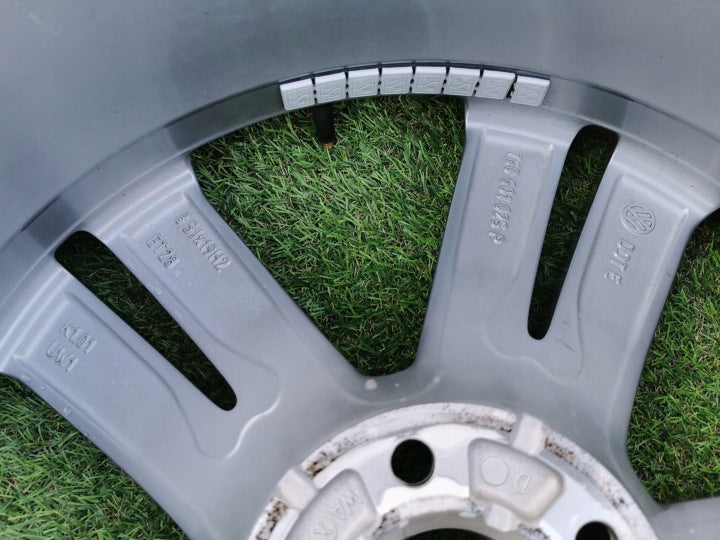 1x Alufelge 19 Zoll 8.5" 5x112 28ET Glanz Graphit 760601025P VW Touareg FEL5287985376me