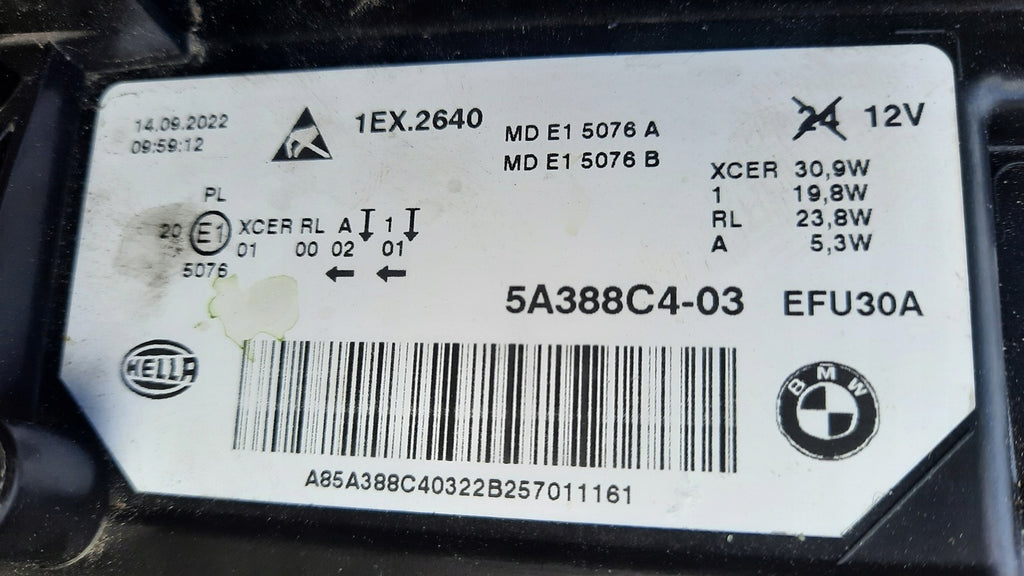 Frontscheinwerfer BMW 5 G31 G30 5A388C4-03 Full LED Rechts Headlight SCH5873688453iq