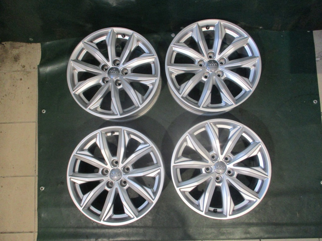 4x Alufelge 17 Zoll 7.0" 5x112 34ET Glanz Silber 80A601025 Audi Rim Wheel FEL5332489454em