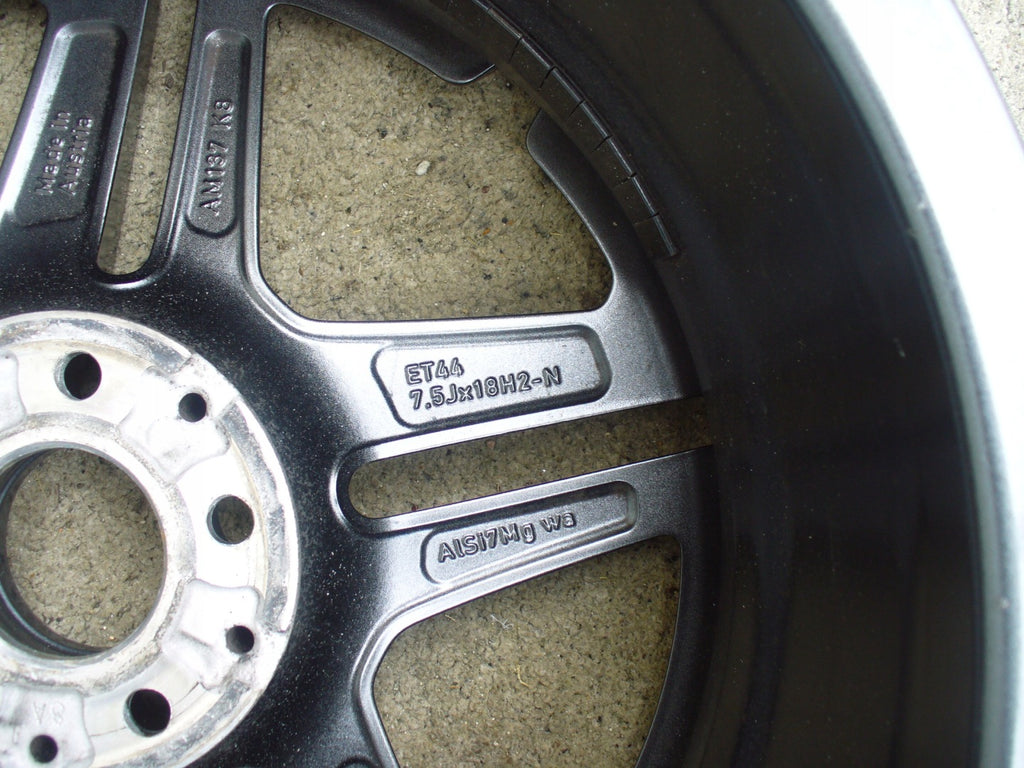 1x Alufelge 18 Zoll 7.5" 5x112 Schwarz A2054019500 Mercedes-Benz W205 A205 FEL6030185252cp