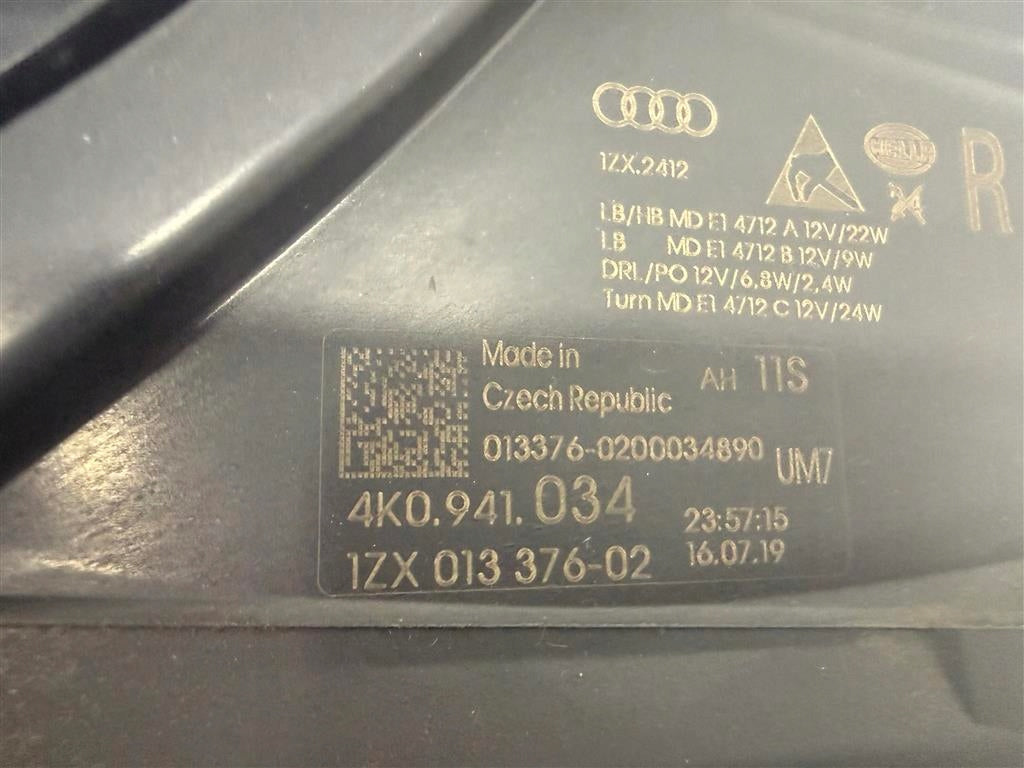 Frontscheinwerfer Audi A6 C8 4KO941034 LED Rechts Scheinwerfer Headlight SCH3284176948mw