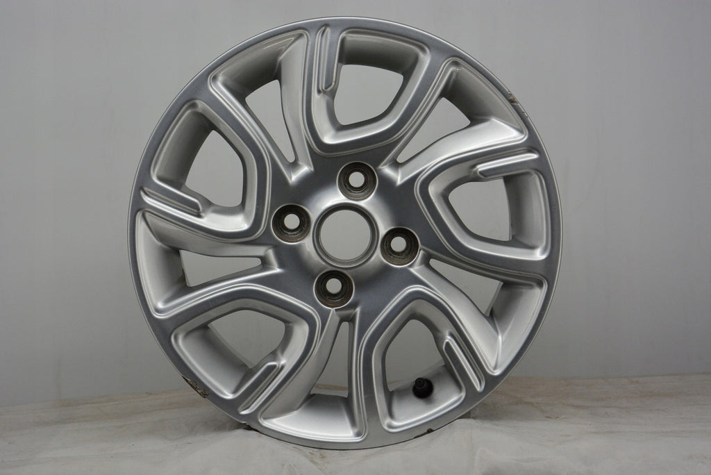 1x Alufelge 14 Zoll 5.5" 4x100 45ET Glanz Silber 52910-G6250 Kia Picanto