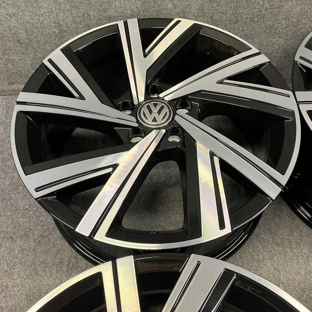4x Alufelge 18 Zoll 7.5" 5x112 51ET Glanz Schwarz 5H0601025 VW Golf Viii FEL5999763379hs