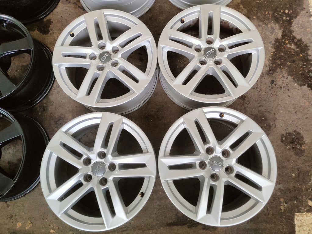 4x Alufelge 17 Zoll 7.0" 5x112 42ET Glanz Silber 8W0601025P Audi A4 B8 Rim Wheel FEL6387461937sy