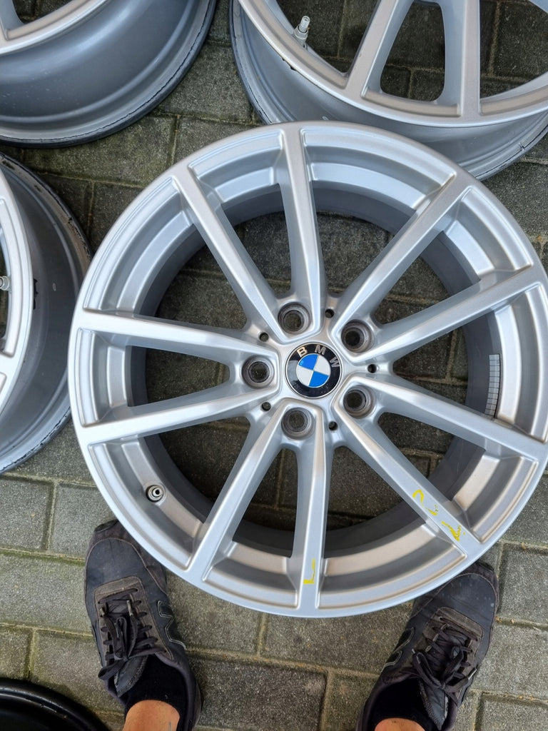 4x Alufelge 17 Zoll 7.5" 5x112 30ET Glanz Silber 6883520 BMW Rim Wheel FEL5513497230ev