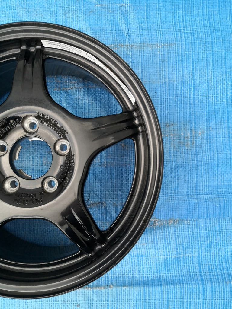 1x Alufelge 16 Zoll 7.0" 5x112 37ET Glanz Schwarz A2084010202 Mercedes-Benz W116 FEL6056431009fs