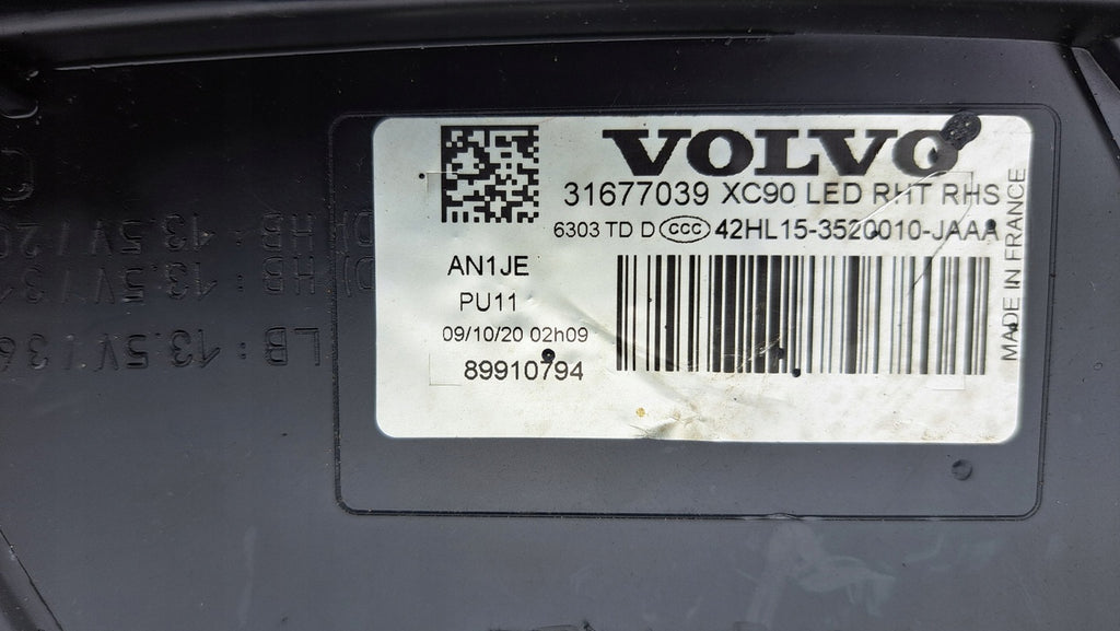 Frontscheinwerfer Volvo Xc90 31677039 LED Rechts Scheinwerfer Headlight