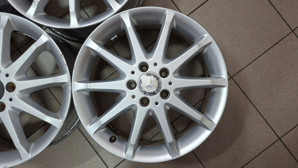 4x Alufelge 17 Zoll 7.0" 5x112 49ET Glanz Silber A1694010702 Mercedes-Benz W245 FEL3660849367gl