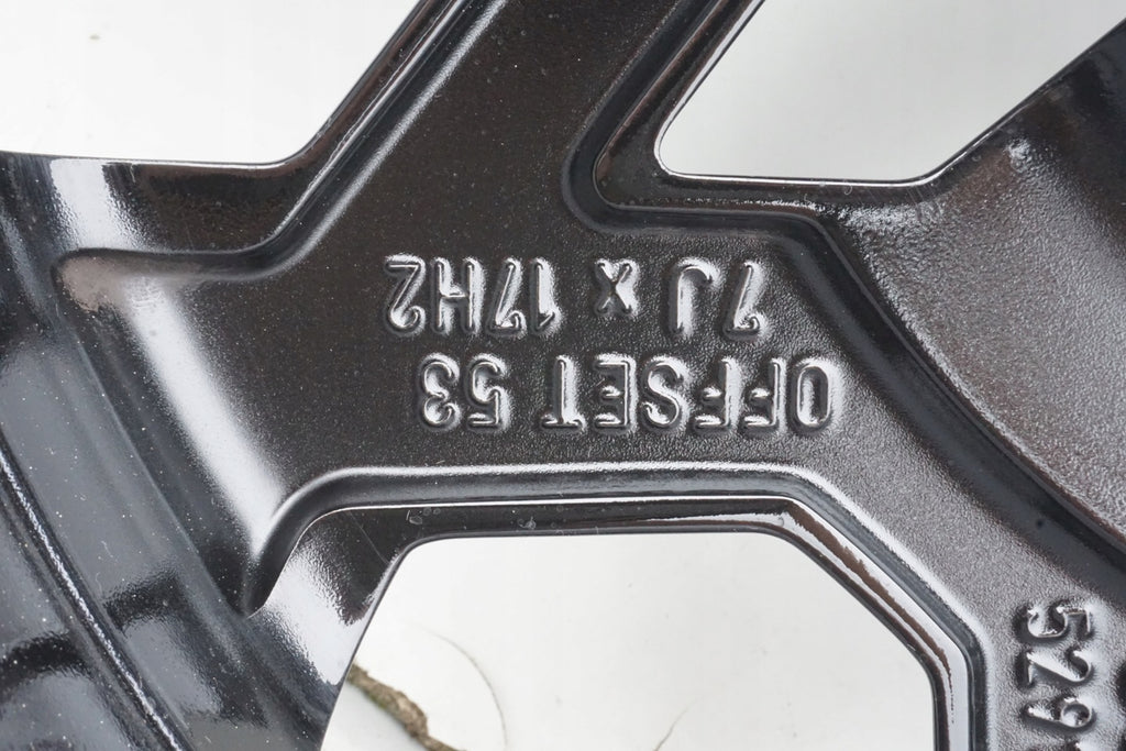 1x Alufelge 17 Zoll 7.0" 5x114.3 53ET Glanz Schwarz 52910-J7BA0 Kia Ceed