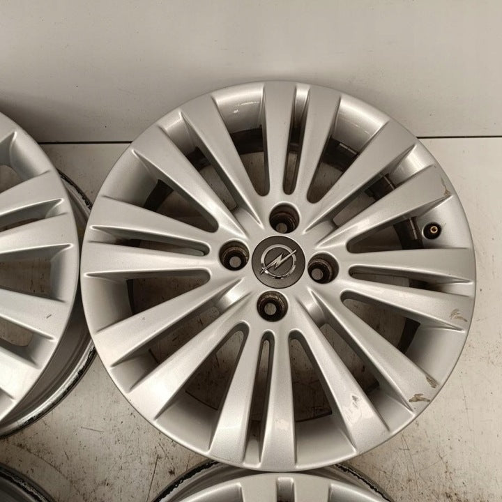 4x Alufelge 16 Zoll 6.0" 4x100 40ET Glanz Silber Opel Meriva A Corsa Rim Wheel FEL1802812064bv