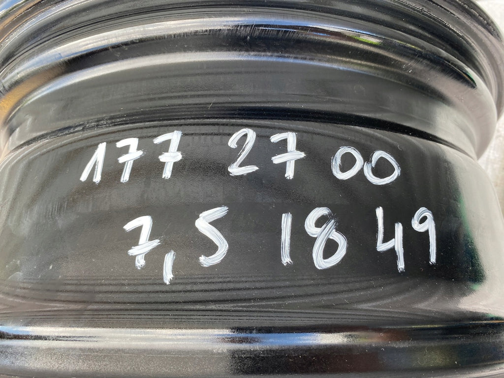 1x Alufelge 18 Zoll 7.5" 5x112 49ET Glanz Schwarz A1774012700 Mercedes-Benz Cla