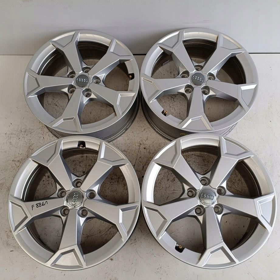 4x Alufelge 17 Zoll 6.5" 5x112 38ET Glanz Silber 83A601025AL Audi Q3 Q2 FEL9529635816xy