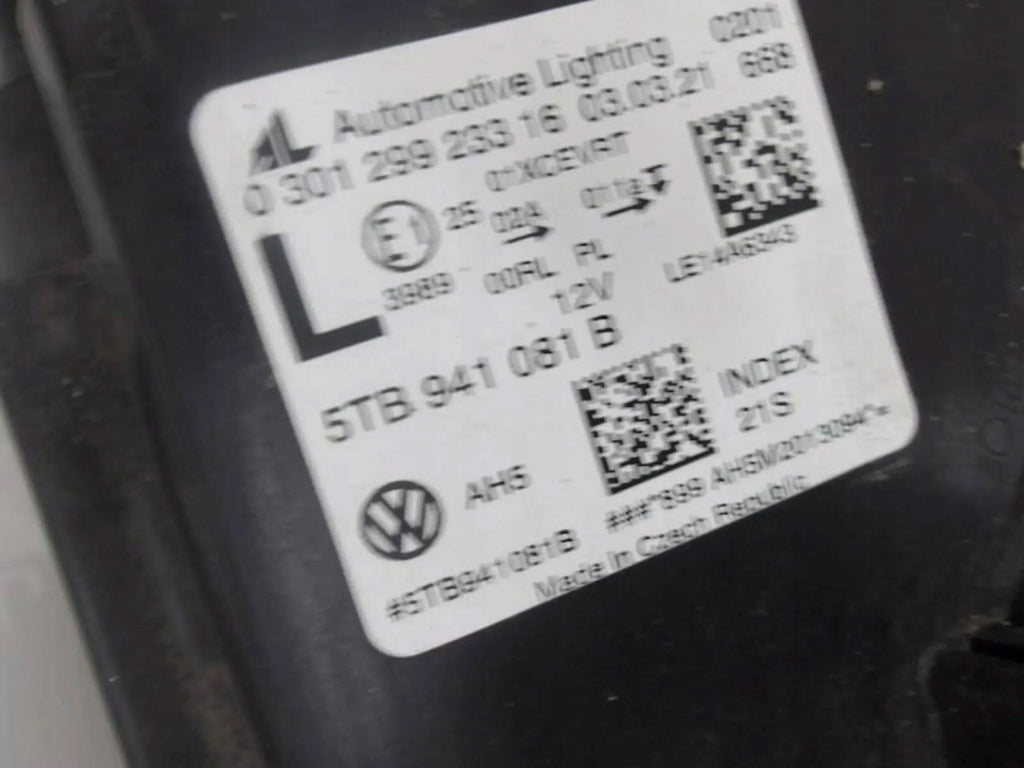 Frontscheinwerfer VW Touran 5TB941081B Links Scheinwerfer Headlight