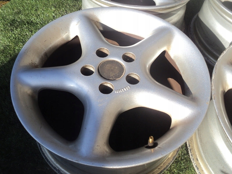 4x Alufelge 15 Zoll 7.0" 5x100 35ET Glanz Weiß Rim Wheel FEL1812269490mj