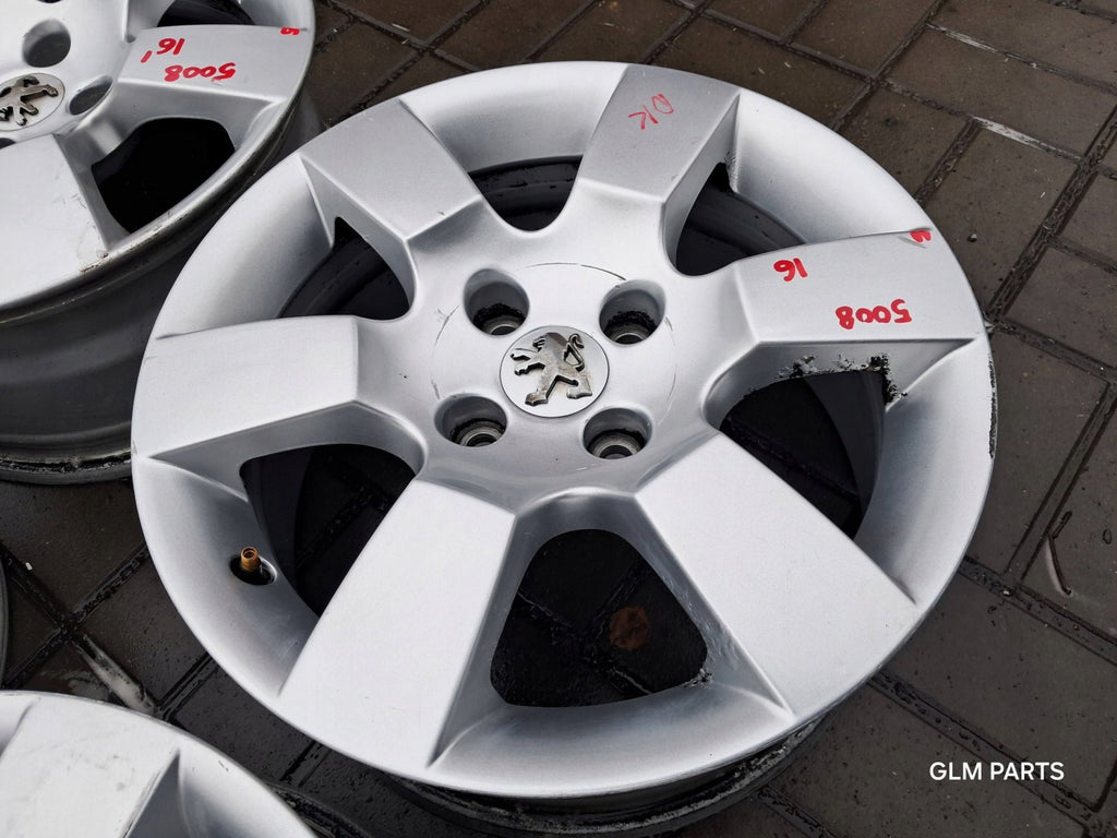 4x Alufelge 16 Zoll 7.0" 4x108 29ET Glanz Silber 9685783880 Peugeot 5008 FEL2864005192vd