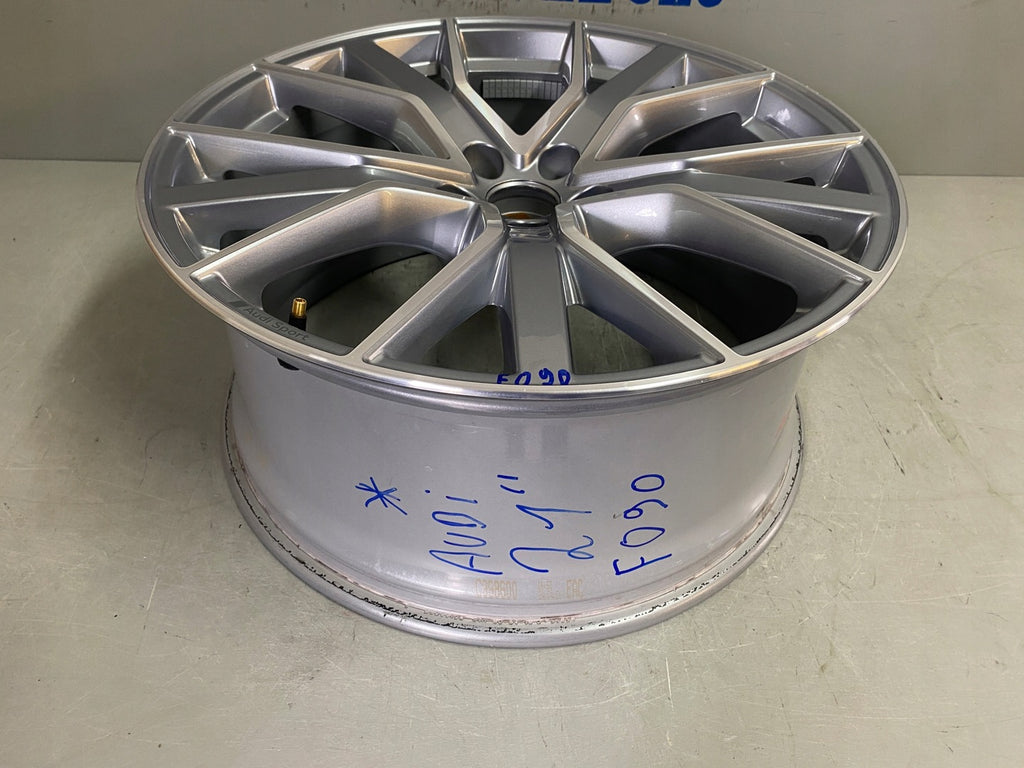 1x Alufelge 21 Zoll 9.5" 5x112 36ET Glanz Silber 4KE601025C Audi E-Tron Mg