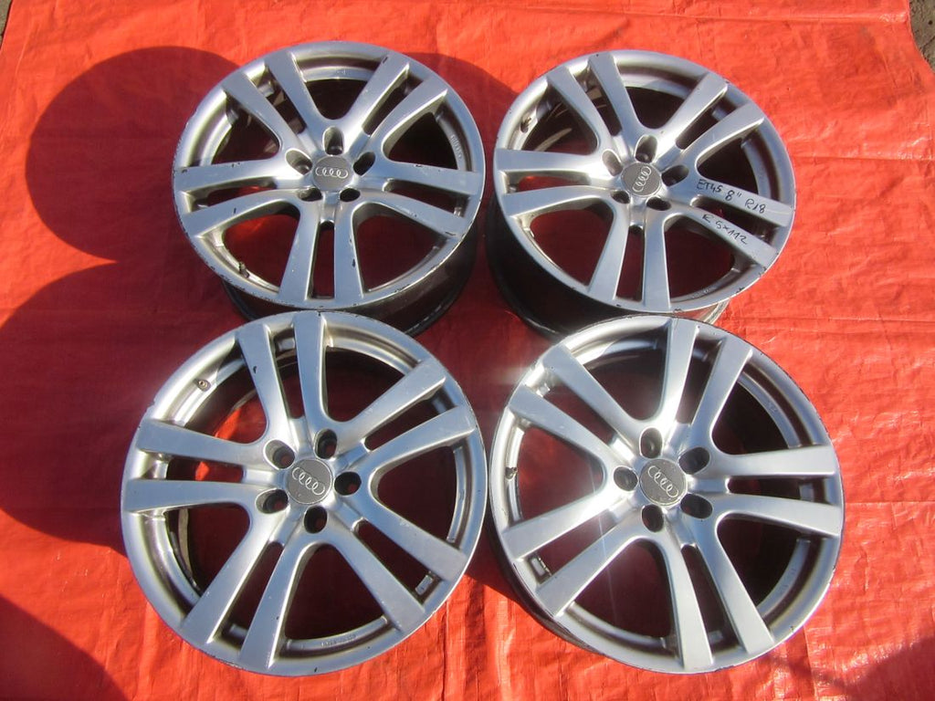 4x Alufelge 18 Zoll 8.0" 5x112 45ET Schwarz Audi Tt Rim Wheel FEL6182156435qk