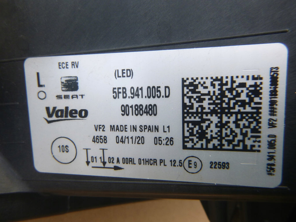 Frontscheinwerfer Seat Leon 5FB941005D 90188480 Full LED Links Headlight