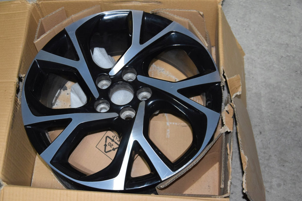 1x Alufelge 18 Zoll 7.0" 5x114.3 50ET Glanz Schwarz 42611-F4040 Toyota I FEL7321017516bu