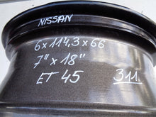 Load image into Gallery viewer, 1x Alufelge 18 Zoll 7.0" 6x114.3 45ET 5JU3AWA58 Nissan 1 Rim Wheel FEL2864007892xv