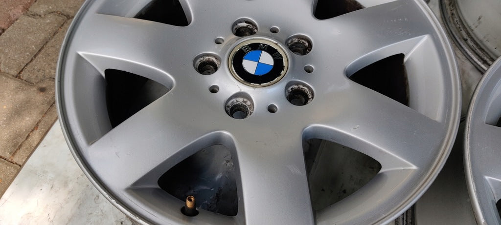 4x Alufelge 16 Zoll 7.0" 5x120 47ET Silber 1094498 BMW Rim Wheel FEL2503216655ta