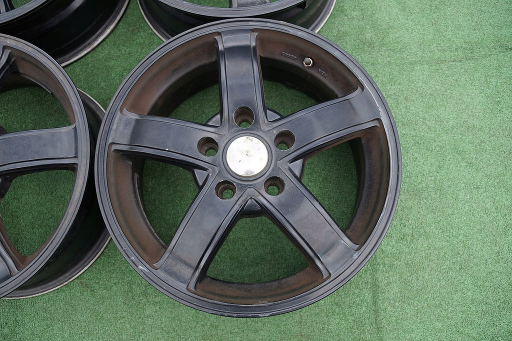 4x Alufelge 16 Zoll 6.5" 5x114.3 45ET Matt Schwarz Renault Laguna Iii Rim Wheel FEL5874680142mq