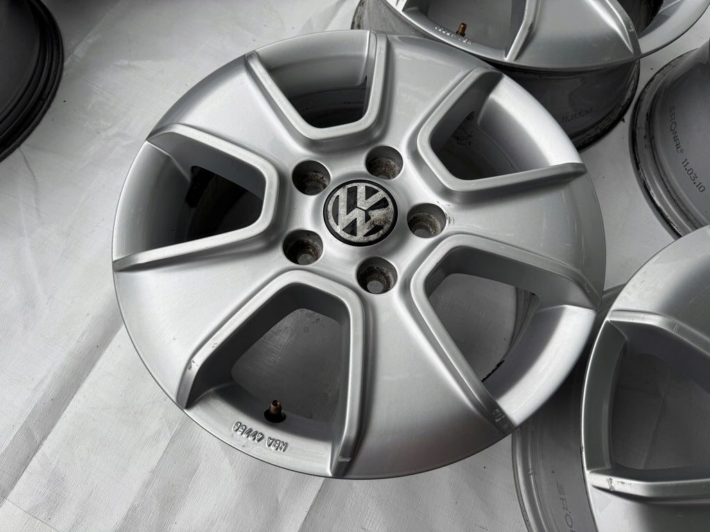 4x Alufelge 16 Zoll 6.5" 5x120 62ET Matt Silber 2H0071496 VW Amarok Rim Wheel FEL8427950414id