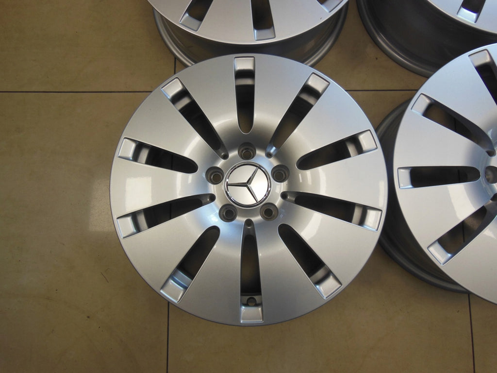 4x Alufelge 16 Zoll 6.5" 5x112 38ET Glanz Silber A2054010100 Mercedes-Benz FEL3581782999jd